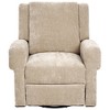 360° Swivel Recliner Nursery Glider Rocker Leisure Massage Sofa Accent Chair Lounge Chair, Chenille - ModernLuxe - 4 of 4