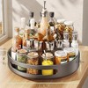 Rotating Spice Rack,Large Capacity 360-degree Rotating Makeup Perfume Organizer Cosmetic Tray Round Storage Display Rack Turntable Organizer - 2 of 4