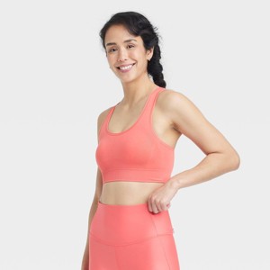 Women's Seamless Medium Support Racerback Sports Bra - All In Motion™ - 1 of 4