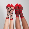 LECHERY Women's Lipsticks & Lips Sheer Crew Socks (2 Pairs) - 4 of 4