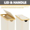 Toilet Paper Organizer with Lid, Holds 24 Regular Rolls or 18 Mega Rolls, Slim Bathroom Organizer - 4 of 4