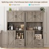 Whizmax Modern Kitchen Pantry Cabinet with Microwave Stand, Tall Storage Hutch with Drawers & Adjustable Shelves for Dining Room, Living Room - 4 of 4
