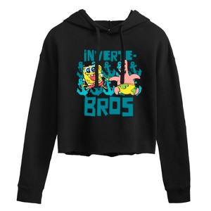 Women's - SpongeBob SquarePants - Invertebros Cropped Graphic Hoodie - 1 of 4