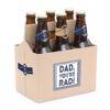 Big Dot of Happiness My Dad is Rad - Father's Day Decorations for Men - 6 Beer Bottle Label Stickers and 1 Carrier - 2 of 4