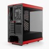 HYTE Y40 Mid-Tower ATX Gaming PC Desktop Case - Tempered Glass - Dual Chamber - High Airflow - Riser Cable - Black/Red - 4 of 4