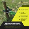 Brush Grubber Single Person Brush Grubber Mini with 12 Gripping Teeth and Spring Loaded Jaws Brush Up To 2 Inch Diameter, Black/Green - 2 of 4