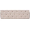 vidaXL Bench Linen Solid Wood 43.3 in. x 15 in. x 18.9 in. Cream White - 3 of 4