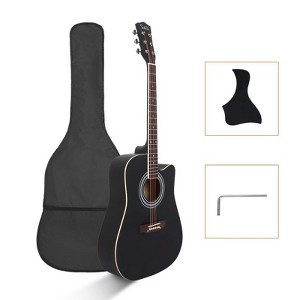 Karl Home 41 Inch Matte Cutaway Dreadnought Spruce Front Acoustic Guitar Burlywood - 1 of 4
