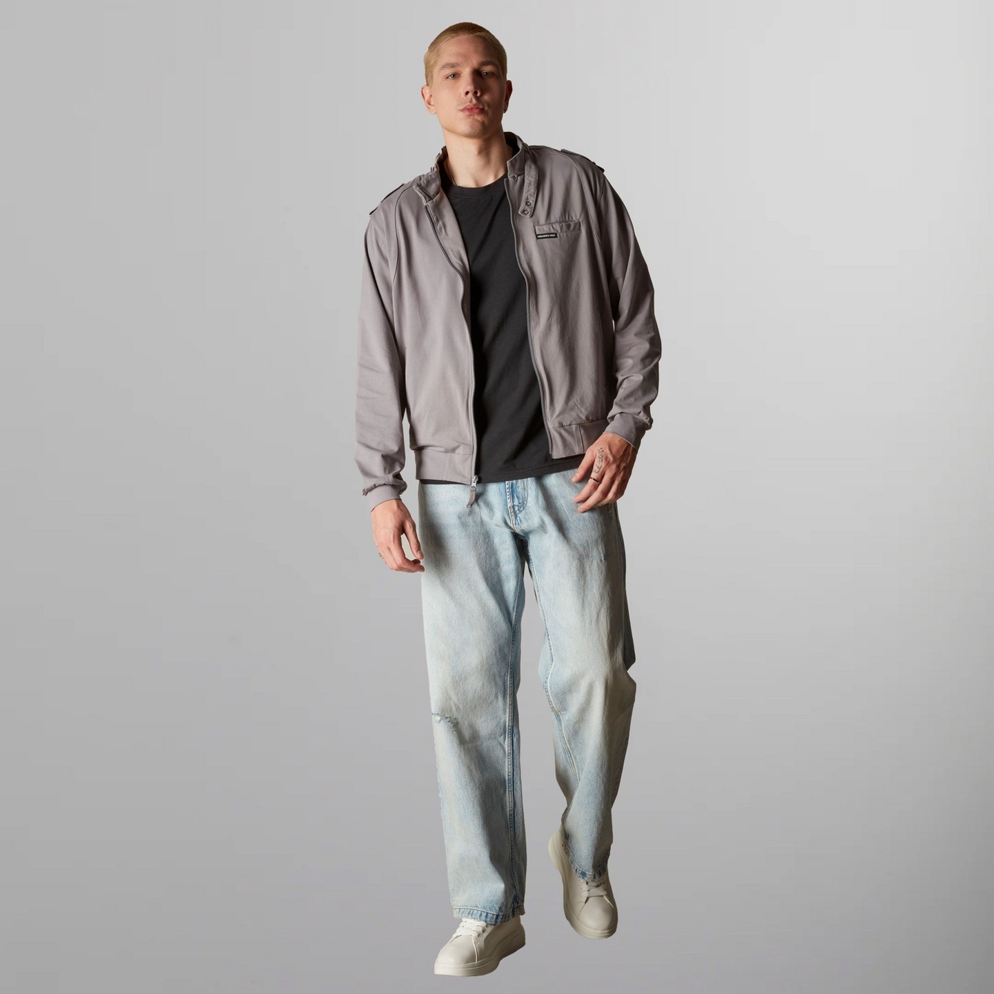 Мужская куртка Members Only Athletic Club Jacket - Grey, цвет: Серый — фото 3