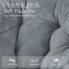 Wooakway Comfortable Disc Chair Faux Fur Chair for Bedroom Living Room and Dorm - 4 of 4