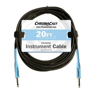 ChromaCast Pro Series Cables CC-PSCBLSS-20DBL Daphne Blue 20-Feet Pro Series Instrument Cable, Straight - Straight - 1 of 1