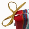 Westport 2-Piece Squared Edge Seat Cushion Set - Pillow Perfect: Weather-Resistant, Festival-Style Stripe Design, Ties & Zipper Closure - 2 of 4