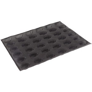 Sasa Demarle SF 2072 Flexipan Air Silform Perforated Baking Mat with 36 Quenelle Cavities, Each Cavity 1 Inch x 1-5/8 Inch x 3/4 Inch High - 1 of 3