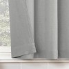 2pc 54"x36" Archaeo Light Filtering Cotton Blend Button Tab Top Cafe Curtain Panel Pair Gray - image 3 of 4