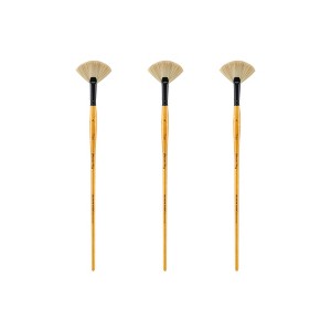 Mimik Hog Professional Synthetic Hog Bristle Paint Brush- Alternative to Natural Hog Hair Paint Brushes for Oil Painting, Acrylics, Inks, Gouache, - 1 of 4
