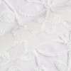 Dainty Home Rita 2-pack Linen Textured Grommet Window Panels With 3d Chenille Floral Embroidery - 3 of 4