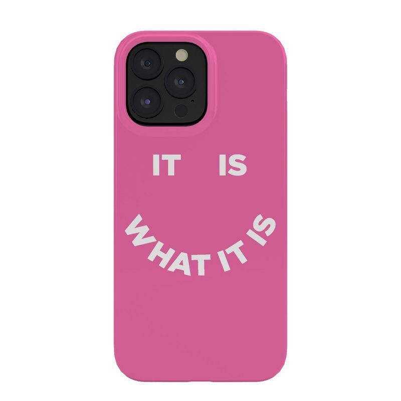 Julia Walck It Is What It Is Pink Snap Slim iPhone 15 Case - Society6, 1 of 2