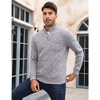 WhizMax Men's Casual Henley Pullover Sweater Slim Fit Knitted Thermal Fleece Polo Sweatshirt - 4 of 4