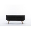 NicBex 48.88" Velvet Upholstered Ottoman Bench,Foot Stool with Wooden Legs,End of Bed Storage Bench for Bedroom&Living Room,Bedroom Furniture - 2 of 4