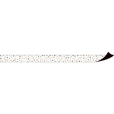 Teacher Created Resources Everyone is Welcome Painted Dots Magnetic Border, 24 Feet (Pack of 2)