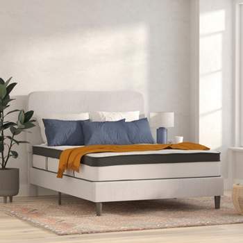 Flash Furniture Capri Comfortable Sleep 12 Inch CertiPUR-US Certified Memory Foam & Pocket Spring Mattress, Mattress in a Box