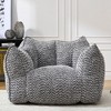 Lyngins Premium Chenille Bean Bag Chair, Lightweight Square Lazy Chair with Armrests & Handle, Stylish Accent Chair, Single Sofa Chair for Adults - 4 of 4
