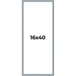 PosterPalooza | Panoramic Textured Blue Picture Frame - UV Acrylic, Foam Board Backing, Hanging Hardware - 1 of 4