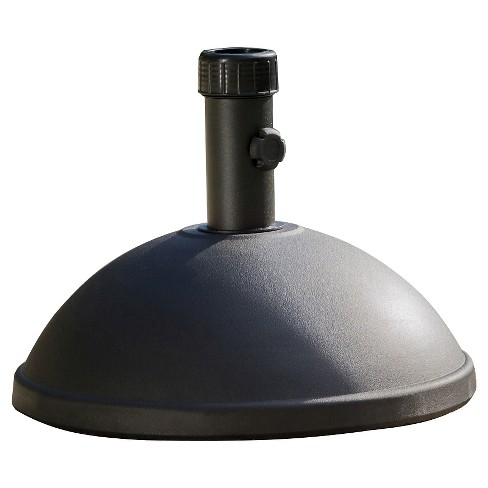 55 Pound Dome Concrete Patio Umbrella Base Black Christopher Knight Home Target