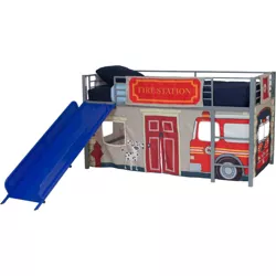 Twin Fire Department Bunk Bed Curtain Set - Dorel Home Products