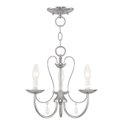 Livex Lighting Mirabella 3 - Light Chandelier in  Polished Chrome