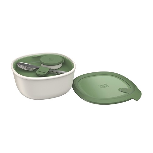 Bentgo Salad Stackable Lunch Container With Large 54oz Bowl, 4-compartment  Tray & Built-in Fork - Green : Target