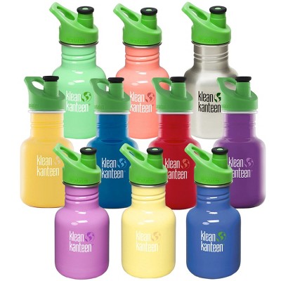 Klean Kanteen 12oz Kids' Classic Narrow Vacuum Insulated Stainless Steel  Water Bottle With Sport Cap - Safari : Target