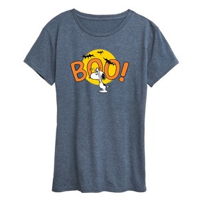 Women's - Peanuts - Boo Snoopy Short Sleeve Graphic T-Shirt - 1 of 4