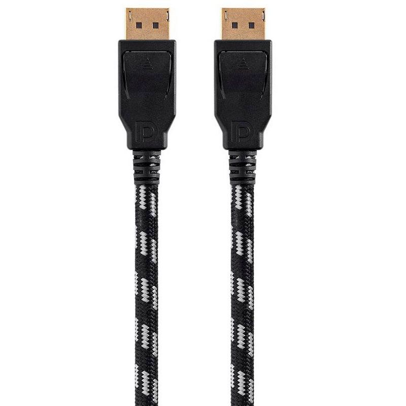 Monoprice Braided DisplayPort 1.4 Cable - 3 Feet - Gray, 8K Capable For Graphic Design, TV Walls and PC Gaming, 2 of 5