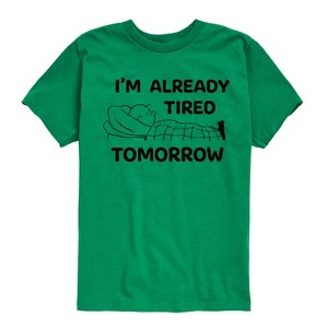 Boys' - Peanuts - Tired Tomorrow Short Sleeve Graphic T-Shirt - 1 of 4