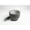 Cilio, "Goliath" Granite Mortar and Pestle, 5.25" round x 3" deep, natural green - 2 of 4