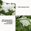 ARTPLAN Outdoor Cushions for Settee,Wicker Loveseat Cushions with Tie,Tufted Patio Cushions 2 U-Shaped Set of 5 Piece,L44xW19，Floral - 3 of 4