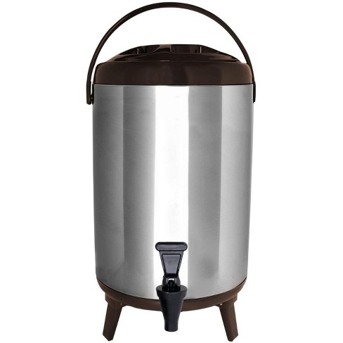 MegaChef 1.3 Gal. Stainless Steel Air Pot Hot Water Dispenser with