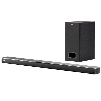 Monoprice SB-200SW Premium Slim Soundbar With Wireless Subwoofer HDMI ARC, Bluetooth, Optical, And Coax Inputs