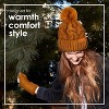 Nicole Miller Winter Hat Cable Knit Beanie and Arm Warmer Sleeves for Women, Fashion Long Fingerless Gloves - 2 of 4