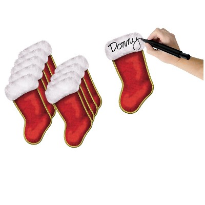 Beistle 7 1/4" Mini Christmas Stocking Cutouts; 50/Pack 22031