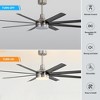 Airsurfer 65" Large Indoor Modern Ceiling Fan with Led Lights and Remote - 2 of 4