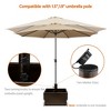 Yaheetech Portable Metal Umbrella Base with Fillable Planter and Drainage Hole for Garden, Backyard, Market - 4 of 4