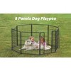 Gulches Sturdy 32" Tall Dog Playpen Black with 8 Rustproof Panels - Indoor/Outdoor Use for All Dog Sizes - 2 of 4