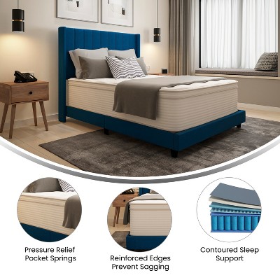 Luxury Euro Top 14" Full Innerspring Mattress with Memory Foam