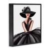 Stupell Industries High End Fashion Glam Pose Luxurious Black Dress Framed Giclee Art - 3 of 4