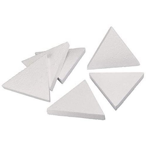 6 Pack Triangle Polystyrene Foam, Painting Activity For Kids, Diy Toy  Puzzle, Arts & Crafts Supplies For School Project, 8 Inches : Target