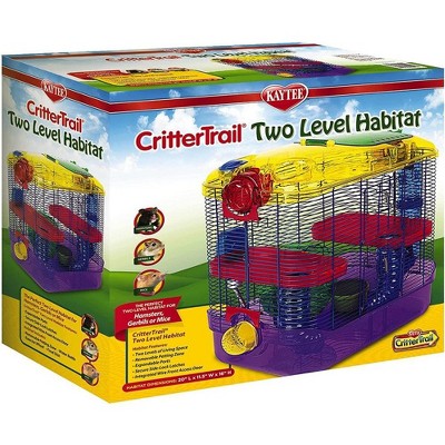 Colorful Two-Level Hamster and Gerbil Habitat Starter Kit