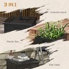 Okak 3-IN-1 Outdoor Umbrella Stand, Fillable Umbrella Base with Drain Hole, Patio Umbrella Base with Wheels and Handles for Backyard - 4 of 4