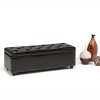 CAVINAS Linen Storage Ottoman Bench,Ottoman with Tufted Diamond Detail and Nailhead Trim for Living Room,Bedroom - 4 of 4